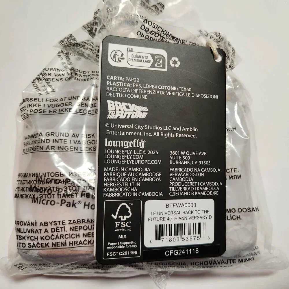 Loungefly Back To The Future Wallet DeLorean Zip Around Accordion Wallet New - Picture 5 of 5